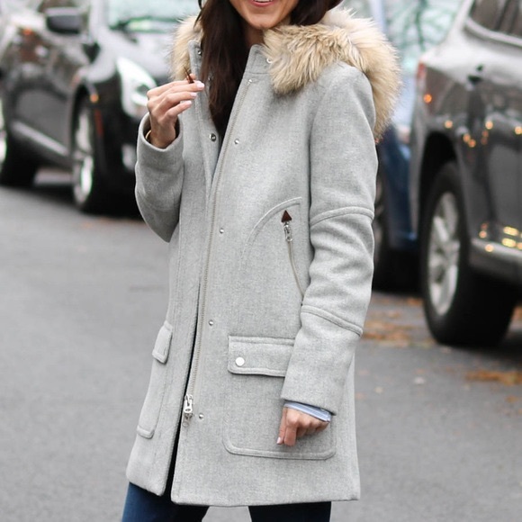 J. Crew Chateau Parka Stadium Cloth by Nello
Gori in Heather Dusk Grey - Picture 12 of 14